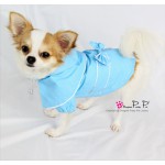 Pretty Pet jas met capuchon kleur blauw  (regenjasje)